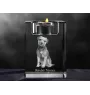 Border Terrier - Bougeoir avec photo de chien, porte bougie en cristal, cadeau personnalisé par la marque Art-Dog