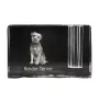 Border Terrier - Stifthalter, Kristallorganizer mit Hundefoto, einzigartige Schreibtischdekoration der Marke Art-Dog