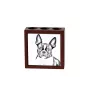 Boston Terrier, American Gentleman - pen holder with a dog, desk organizer with a print, personalized desk decoration from the Art-Dog brand.