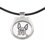Boston Terrier, American Gentleman - dog necklace, personalized pendant with a photo, unique necklace for women and men by Art-Dog brand
