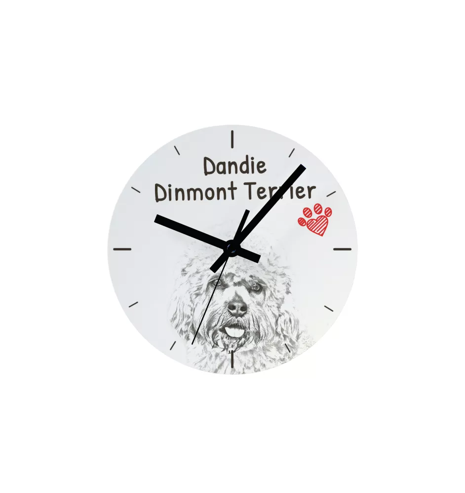 Terrier de Boston, Boston Terrier - horloge murale avec chien, horloge de table avec impression, décoration personnalisée de la maison de la marque Art-Dog