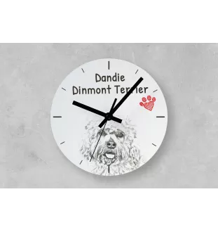 Terrier de Boston, Boston Terrier - horloge murale avec chien, horloge de table avec impression, décoration personnalisée de la maison de la marque Art-Dog