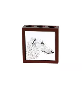 Barzoi, Levrier De Chasse Russe, Lévrier russe - porte-stylo avec chien, organiseur de bureau avec impression, décoration de bureau personnalisée de la marque Art-Dog