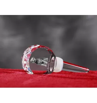 Border Terrier grubszy stopper do wina z psem Art-Dog