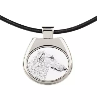 Barzoi, Levrier De Chasse Russe, Lévrier russe - collier avec chien, pendentif personnalisé avec photo, collier unique pour femmes et hommes de la marque Art-Dog