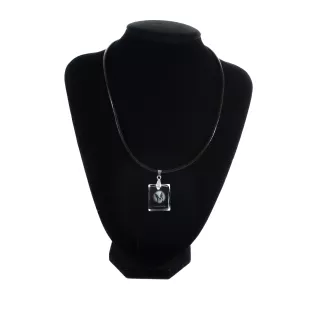 Terrier de Boston, Boston Terrier - Pendentif chien en cristal, collier photo, bijoux uniques par Art-Dog