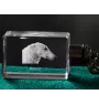 Barzoi, Levrier De Chasse Russe, Lévrier russe - Porte-clés en cristal avec photo de chien, porte-clés lumineux, cadeau unique de la marque Art-Dog