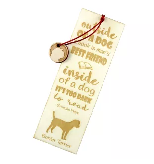 Border Terrier - Lesezeichen mit Hund, personalisiertes Lesezeichen, Geschenk für Bücherwurm von der Marke Art-Dog