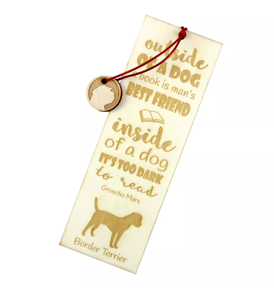 Border Terrier - Lesezeichen mit Hund, personalisiertes Lesezeichen, Geschenk für Bücherwurm von der Marke Art-Dog