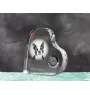 Boston Terrier - Kristalluhr mit einem Hundebild, Herzregal-Uhr, personalisierte Standuhr der Marke Art-Dog