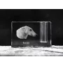 Borzoi, Russian Hunting Sighthound, Russian Wolfhound - Pen stand, crystal organiser with dog photo, unique desk decoration by Art-Dog brand