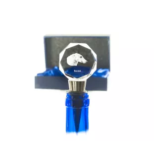 Chart rosyjski borzoj stopper kryształowy  do wina z psem Art-Dog