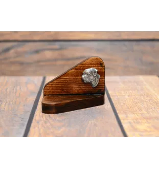 Border Terrier - bougeoir en bois avec un chien, support pour bougie chauffe-plat, lieu de mémoire pour chien de la marque Art-Dog