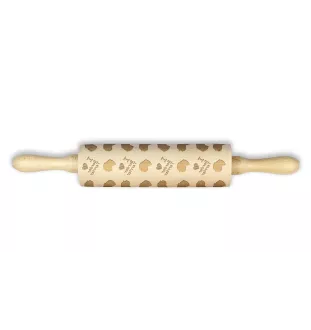 Border Terrier - patterned rolling pin with a dog, rolling pin for dough and ceramics, a gift for a pastry chef from the Art-Dog brand