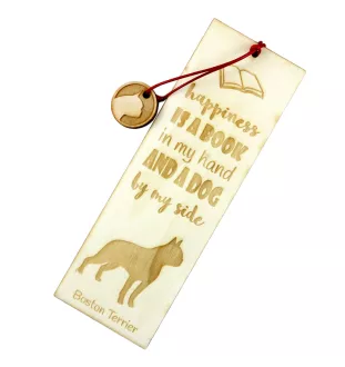 Boston Terrier, American Gentleman - dog bookmark, personalized bookmark, dog gadget for Art-Dog brand readers