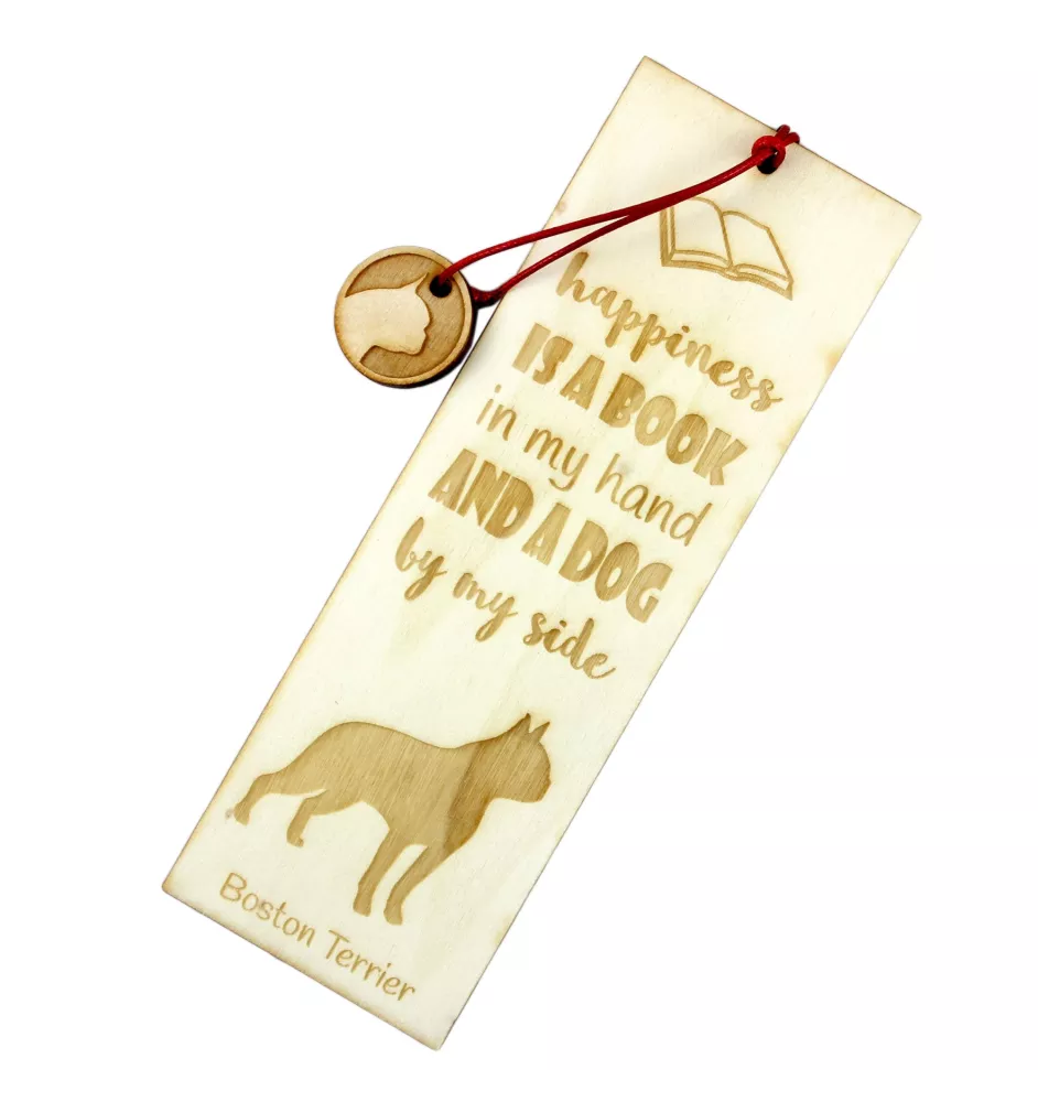 Boston Terrier, American Gentleman - dog bookmark, personalized bookmark, dog gadget for Art-Dog brand readers