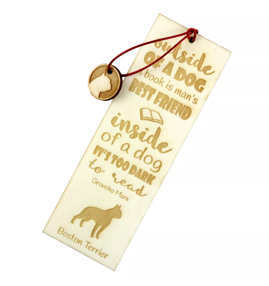 Terrier de Boston, Boston Terrier - marque-page pour livre avec chien, marque-page personnalisé, cadeau pour les amateurs de livres de la marque Art-Dog