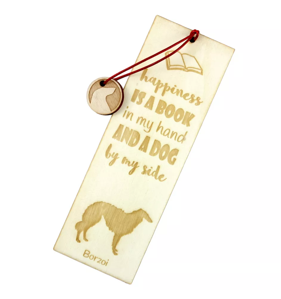 Barzoi, Levrier De Chasse Russe, Lévrier russe - marque-page pour livre avec chien, marque-page personnalisé, accessoire canin pour les lecteurs de la marque Art-Dog