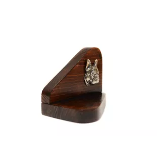 Terrier de Boston, Boston Terrier - bougeoir en bois avec un chien, support pour bougie chauffe-plat, lieu de mémoire pour chien de la marque Art-Dog