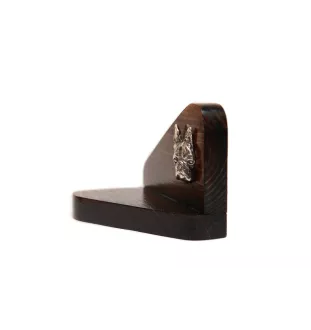 Boston Terrier, American Gentleman - wooden candle holder with a dog, tealight holder, a memorial place for a dog by Art-Dog brand