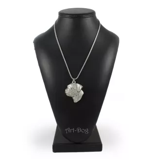 Border Terrier posrebrzany naszyjnik na łańcuszki Art-Dog