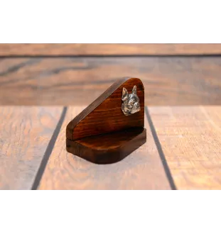 Boston Terrier - Holzkerzenhalter mit Hund, Teelichthalter, Gedenkstätte für den Hund der Marke Art-Dog