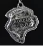 Border Terrier - Halskette mit Hund, Hundeanhänger an einer silbernen Kette, einzigartiger Schmuck der Marke Art-Dog