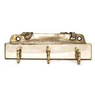 Border Terrier - Schlüsselhalter mit Hund, Messinggriff für Hundezubehör, elegante Dekoration für den Flur der Marke Art-Dog