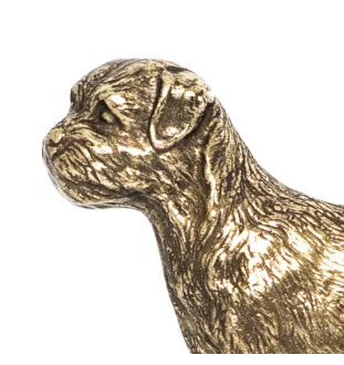 Border Terrier - Schlüsselhalter mit Hund, Messinggriff für Hundezubehör, elegante Dekoration für den Flur der Marke Art-Dog