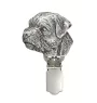 Border Terrier - Brosche mit Clip, Startnummernhalter, versilberte Anstecknadel für Hundeausstellungen der Marke Art-Dog