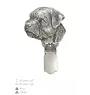 Border Terrier - broche avec pince, support pour numéro de départ, épingle argentée pour exposition de chiens de la marque Art-Dog