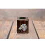 Borzoi, Russian Hunting Sighthound, Russian Wolfhound - wooden candle holder with a dog, a unique souvenir after losing a dog, a handicraft from the Art-Dog brand