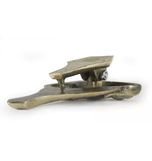 Border Terrier - heurtoir de porte en forme de tête de chien, heurtoir en laiton, décoration rétro de porte de la marque Art-Dog