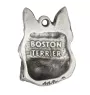 Boston Terrier posrebrzany naszyjnik na łańcuszki Art-Dog