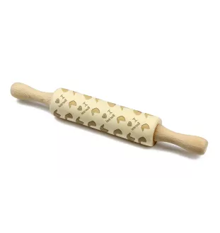 Borzoi, Russian Hunting Sighthound, Russian Wolfhound II - small rolling pin with a dog pattern, a rolling pin for children's dough, decorating ceramic clay by Art-Dog brand