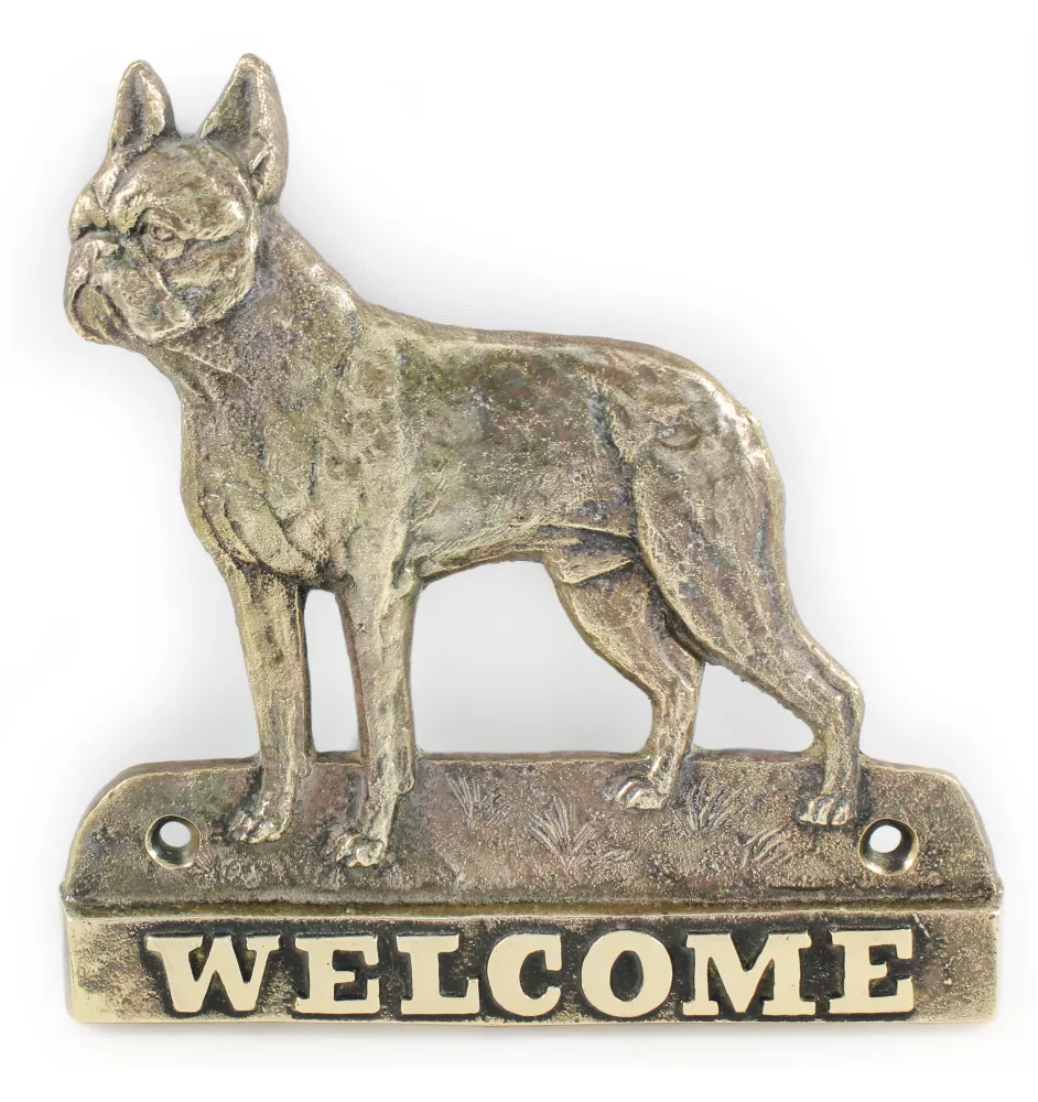 Boston Terrier welcome plakietka Art-Dog