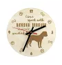 Border Terrier - clock with a dog, wooden clock, wall clock for dog lovers, clock for desk and shelf, Art-Dog