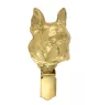 Boston Terrier - Brosche mit Clip, vergoldeter Startnummernhalter, elegante Hundeaustellungsnadel der Marke Art-Dog