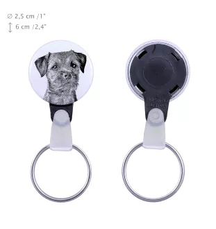 Border Terrier - porte-clés avec l'image d'un chien, pendentif avec la propre graphique de la marque Art-Dog