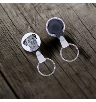 Border Terrier - porte-clés avec l'image d'un chien, pendentif avec la propre graphique de la marque Art-Dog