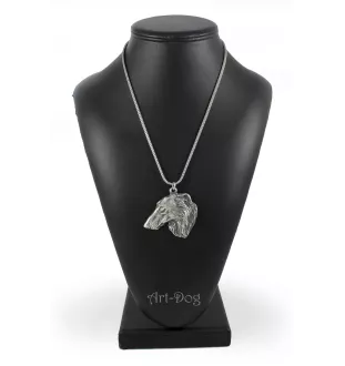 Barsoi, Russischer Jagdwindhund, Barzaia - Halskette mit Hund, Hundeanhänger an einer silbernen Kette, einzigartiger Schmuck der Marke Art-Dog