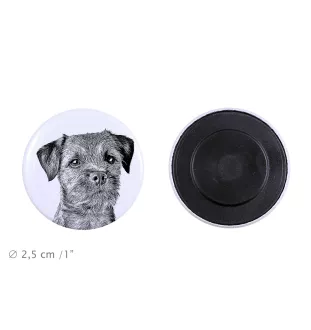 Border Terrier - magnet with a dog's pupil, exceptionally light, strong magnet, handmade product by the Art-Dog brand