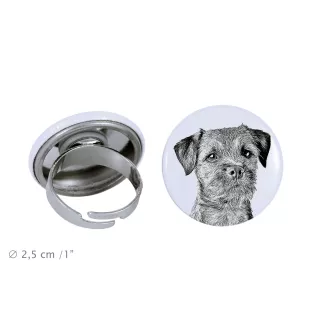 Border Terrier - Damen Schmuck mit dem Bild eines Hundes, handgefertigtes Produkt, Möglichkeit, Ihr eigenes Foto hinzuzufügen, Marke Art-Dog
