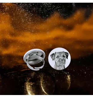 Border Terrier - Damen Schmuck mit dem Bild eines Hundes, handgefertigtes Produkt, Möglichkeit, Ihr eigenes Foto hinzuzufügen, Marke Art-Dog