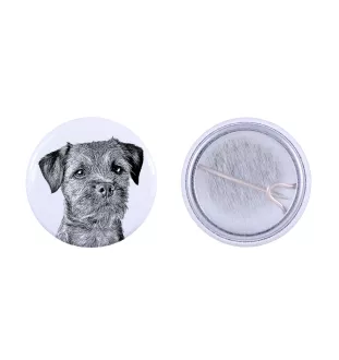 Border Terrier przypinka z psem mała Art-Dog