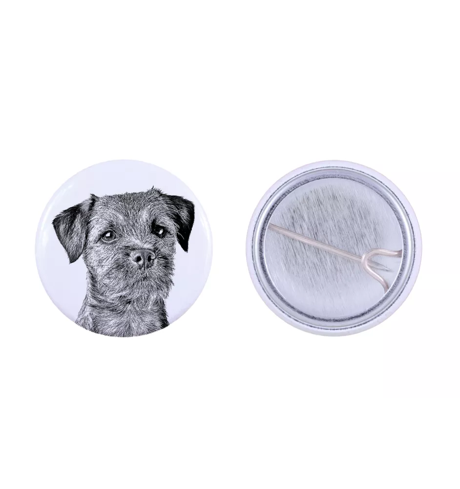 Border Terrier przypinka z psem mała Art-Dog