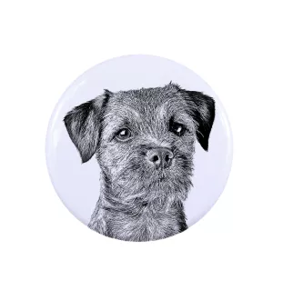 Border Terrier - badge avec votre chien, ajoutez votre propre photo, marque Art-Dog