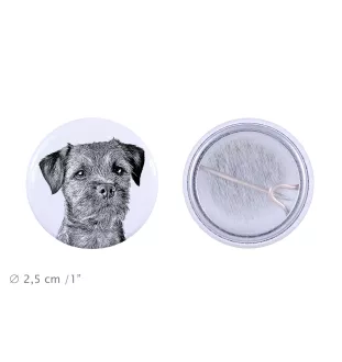 Border Terrier - badge avec votre chien, ajoutez votre propre photo, marque Art-Dog