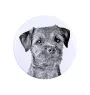 Border Terrier - magnet with a dog's pupil, exceptionally light, strong magnet, handmade product by the Art-Dog brand