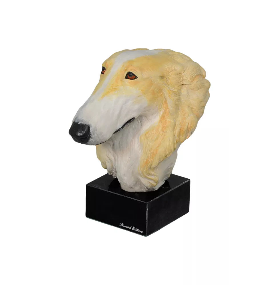 Barzoi, Levrier De Chasse Russe, Lévrier russe - figurine peinte, statue, sculpture, réalisée par l'artiste, marque Art-Dog